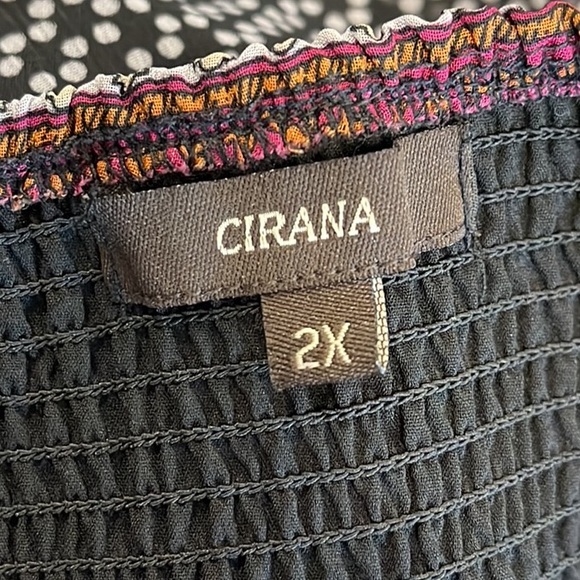 Cirana Skirt Long Maxi Floral Paisley Polkadot Plus 2X - Picture 3 of 4